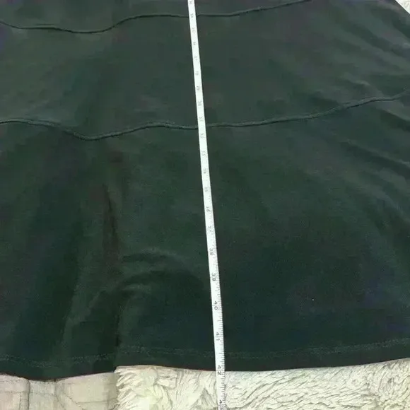 Anne Klein 3/4 sleeve black dress size 16 flattering slimming work wedding