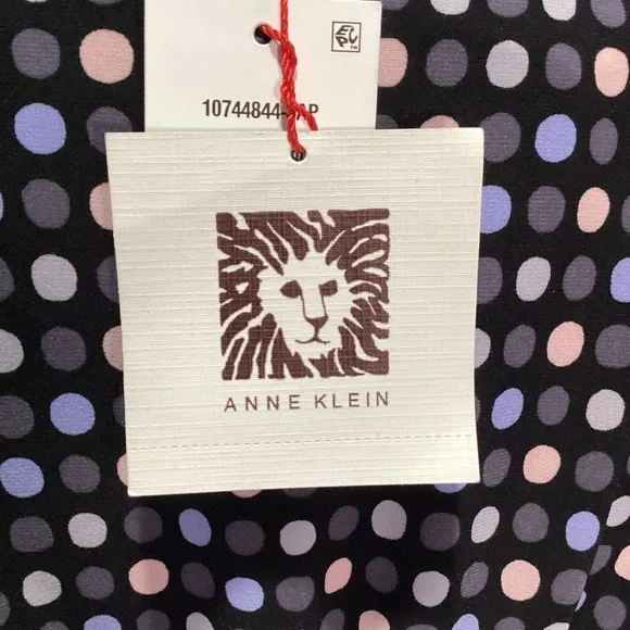 Anne Klein Polka Dot Dress NWT Size L