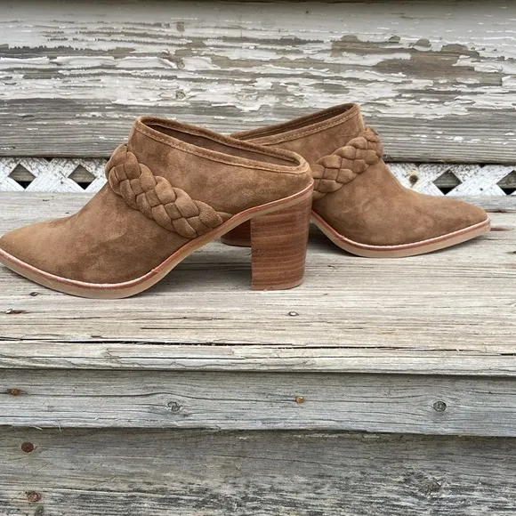 Anthropologie Dolce Vita Braided Western Mules Women's Size 8.5