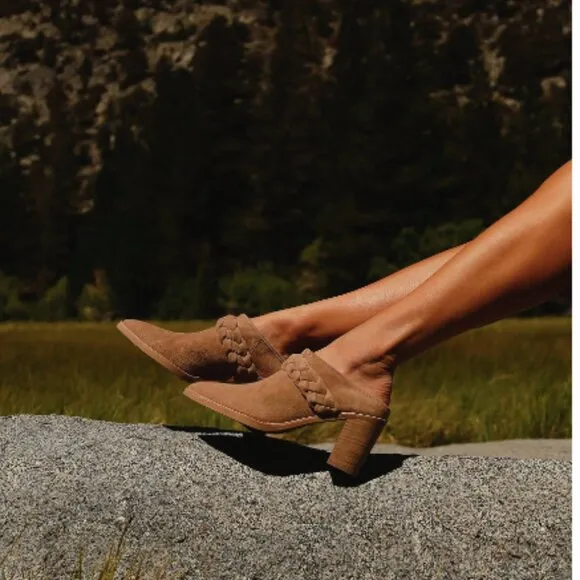 Anthropologie Dolce Vita Braided Western Mules Women's Size 8.5