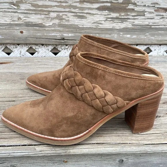 Anthropologie Dolce Vita Braided Western Mules Women's Size 8.5