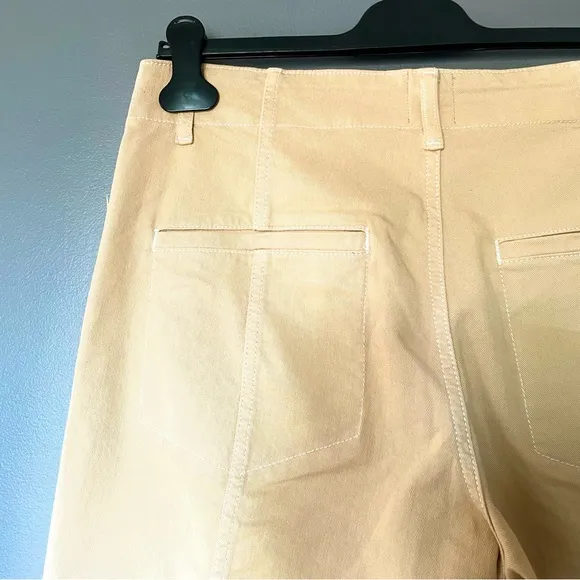 Anthropologie Maeve Delaney Crop Clean Seamed High-Rise Wide-Leg Jeans 31P NWT