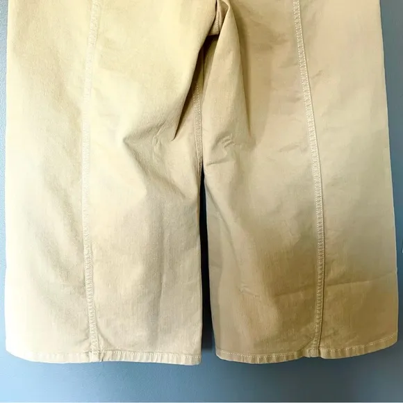 Anthropologie Maeve Delaney Crop Clean Seamed High-Rise Wide-Leg Jeans 31P NWT