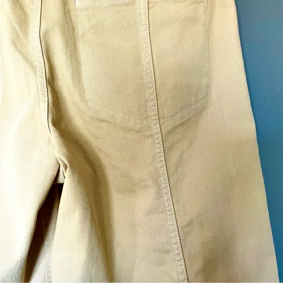 Anthropologie Maeve Delaney Crop Clean Seamed High-Rise Wide-Leg Jeans 31P NWT