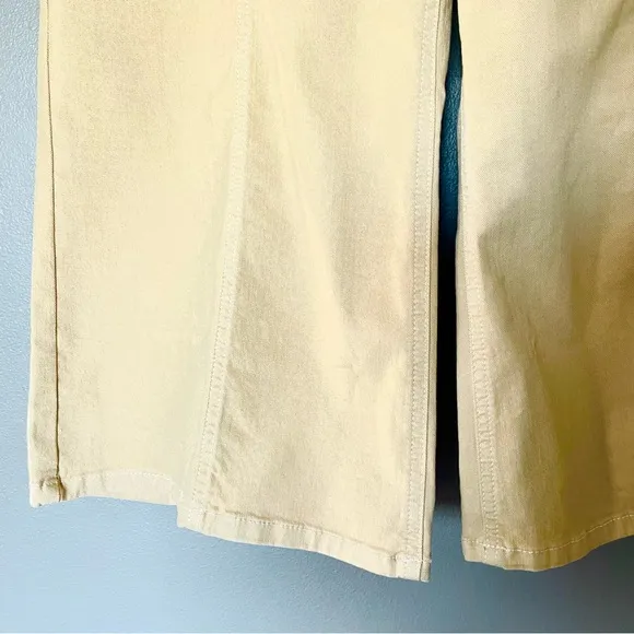 Anthropologie Maeve Delaney Crop Clean Seamed High-Rise Wide-Leg Jeans 31P NWT