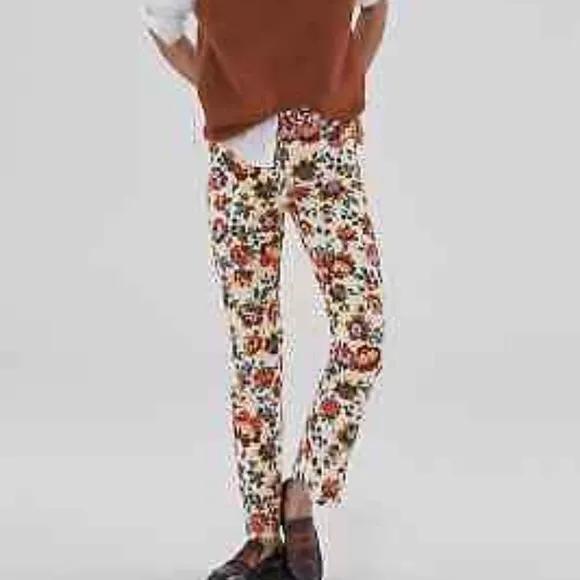 Anthropologie Pilcro The Cigarette High Rise Slim Straight Leg Jeans Sz 27