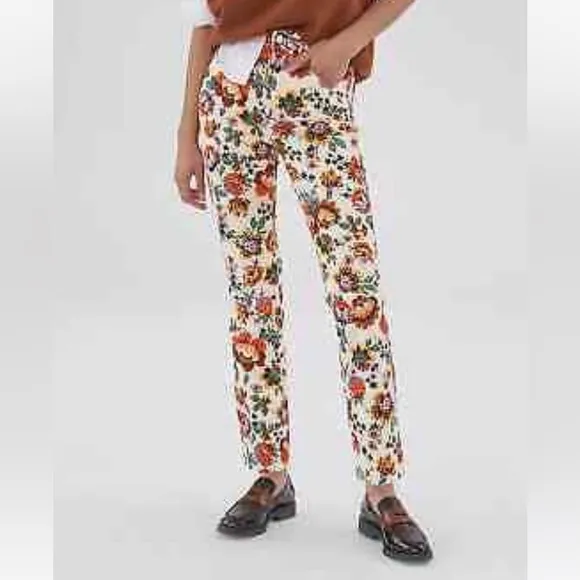 Anthropologie Pilcro The Cigarette High Rise Slim Straight Leg Jeans Sz 27