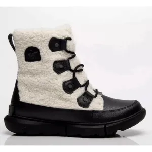 Anthropologie x Sorel 7.5 Explorer  Joan Waterproof Faux Fur Winter Boots White