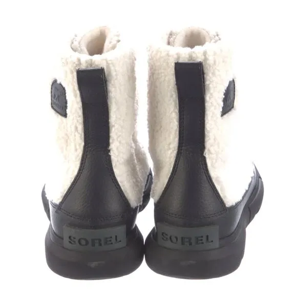 Anthropologie x Sorel 7.5 Explorer  Joan Waterproof Faux Fur Winter Boots White