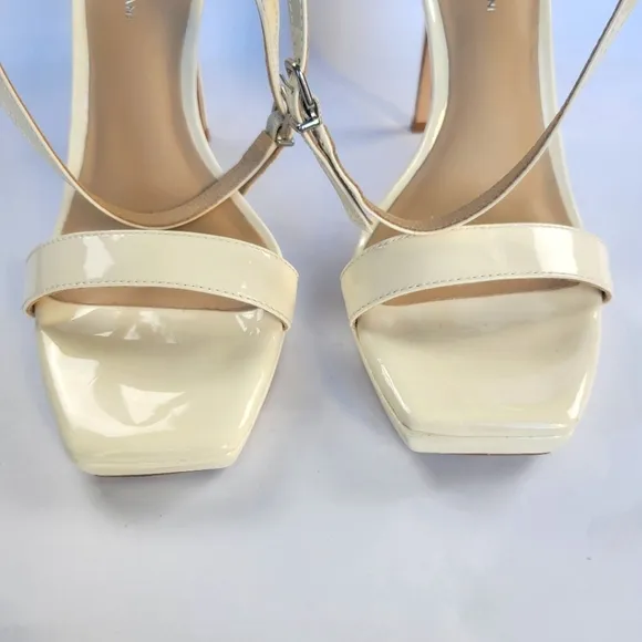Antonio Melani Marcey Patent Leather Ankle Strap Platform Dress Sandals