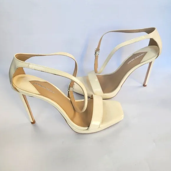 Antonio Melani Marcey Patent Leather Ankle Strap Platform Dress Sandals