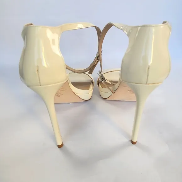Antonio Melani Marcey Patent Leather Ankle Strap Platform Dress Sandals