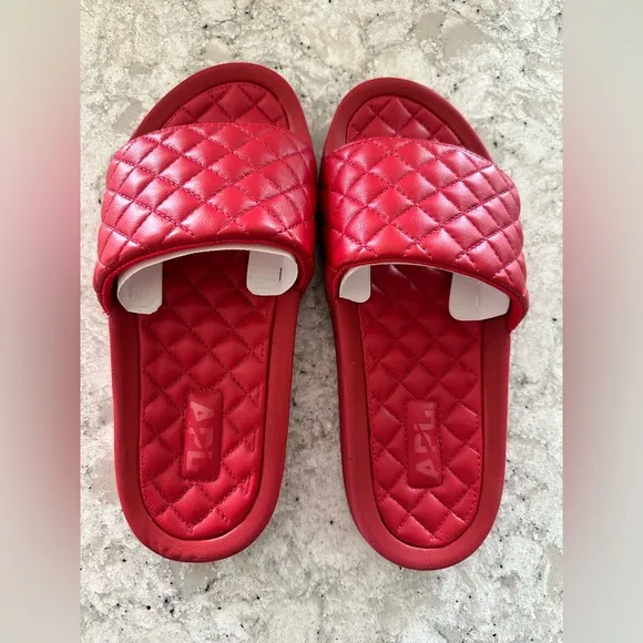 APL Red Women’s Lusso Slide size 6 NEW