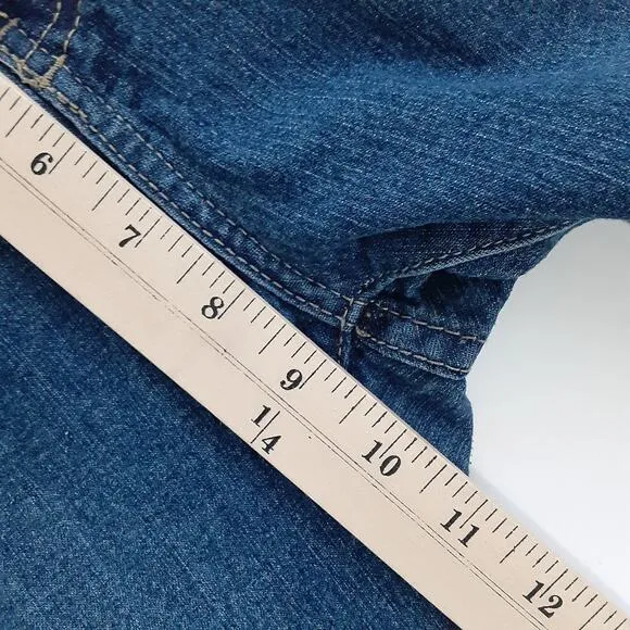 Apple Bottoms Bling Pocket Apple Embroidered Bootcut Jeans Y2K Flare Denim 9/10