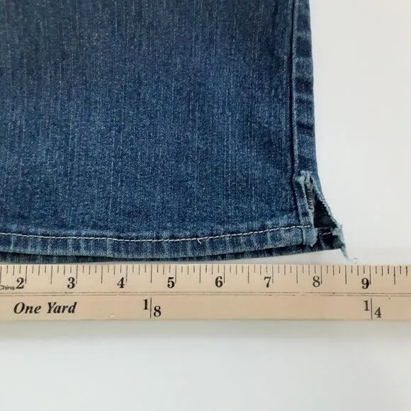 Apple Bottoms Bling Pocket Apple Embroidered Bootcut Jeans Y2K Flare Denim 9/10
