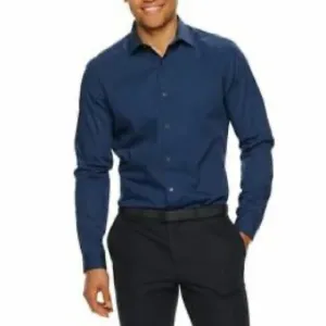 Apt. 9 Premier Flex Slim-Fit Spread-Collar Dress Shirt Size 16-16½ (36/37)