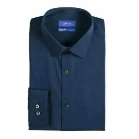 Apt. 9 Premier Flex Slim-Fit Spread-Collar Dress Shirt Size 16-16½ (36/37)
