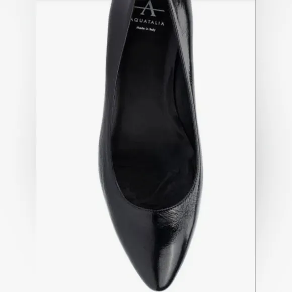 AQUATALIA, 8, Pasha Crinkle, Patent Pump in Black