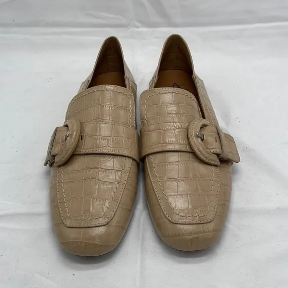 Aquatalia Jacqui Water Resistant Convertible Loafer In Cappuccino Beige Sz 7.5