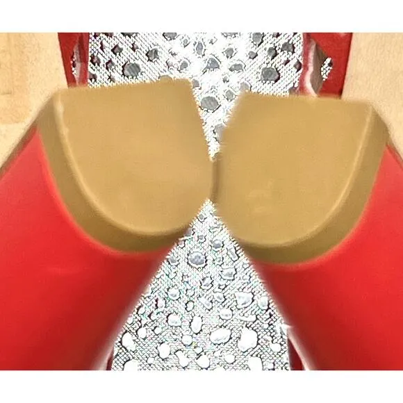 AQUATALIA Red Suede Cutout Open Toe Heels - Made in Italy - Sweet, Sexy &amp; Fun!