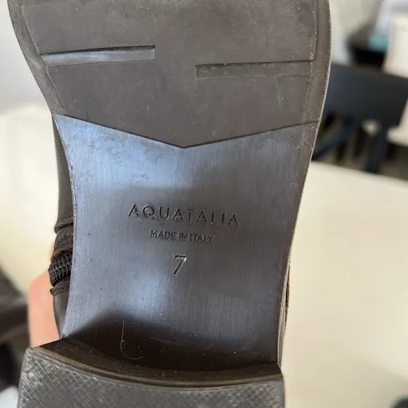 Aquatalia Tall Riding Boot - Chocolate Brown - Size 7