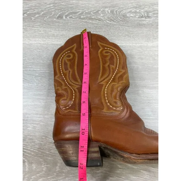 Ariat 53301 Women’s  7.5B Brown Leather Almond Toe Mid-Calf Cowboy Western Boot