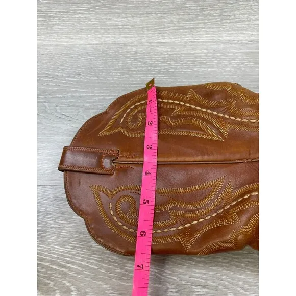Ariat 53301 Women’s  7.5B Brown Leather Almond Toe Mid-Calf Cowboy Western Boot
