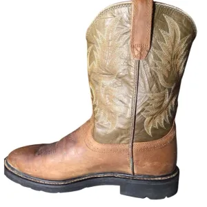 Ariat Brown and Tan Cowboy Boots EUC size 11