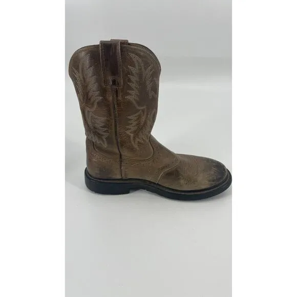 Ariat Challenger Men's 9.5D Western Cowboy Boots 10002504 Brown Rodeo Rancher
