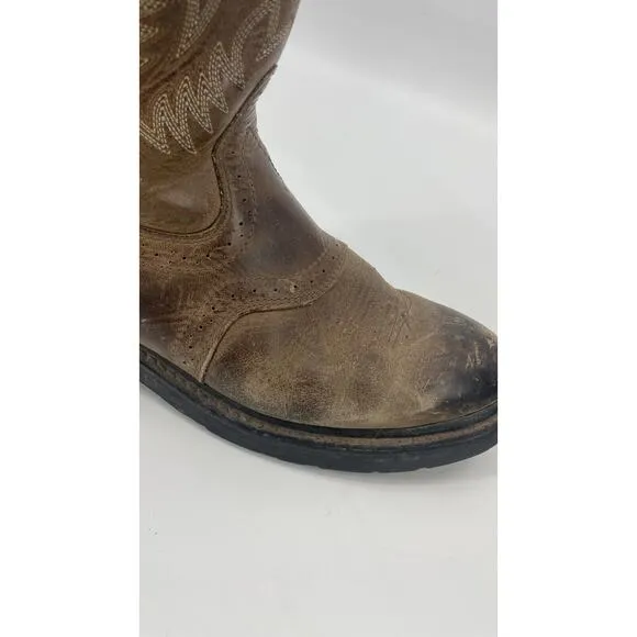 Ariat Challenger Men's 9.5D Western Cowboy Boots 10002504 Brown Rodeo Rancher