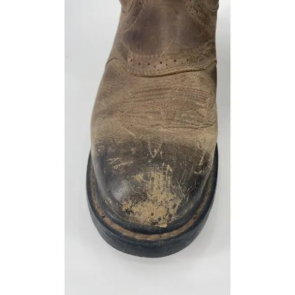 Ariat Challenger Men's 9.5D Western Cowboy Boots 10002504 Brown Rodeo Rancher