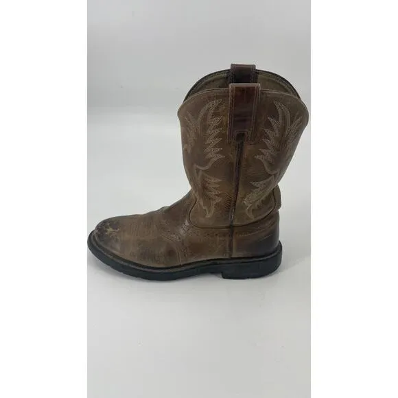 Ariat Challenger Men's 9.5D Western Cowboy Boots 10002504 Brown Rodeo Rancher