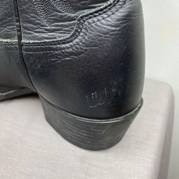 Ariat cowboy boots men's 9.5D black heritage point toe 10002218 34770 western