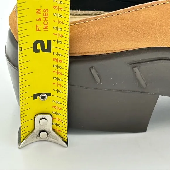 Ariat Womens Leather Mule Shoes Size 7 Slip On Stretch Tan Cowgirl Western Boho