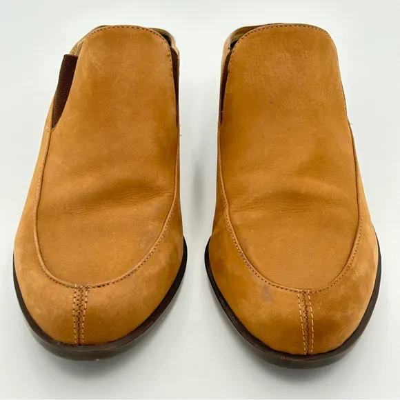 Ariat Womens Leather Mule Shoes Size 7 Slip On Stretch Tan Cowgirl Western Boho