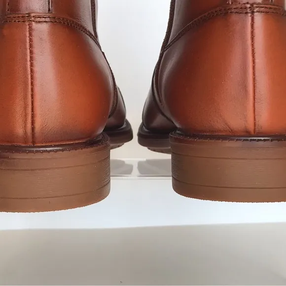 Arkbird Chelsea Boots Zip Closure Men's size 10 Ankle Mid High Top Whiskey Brown