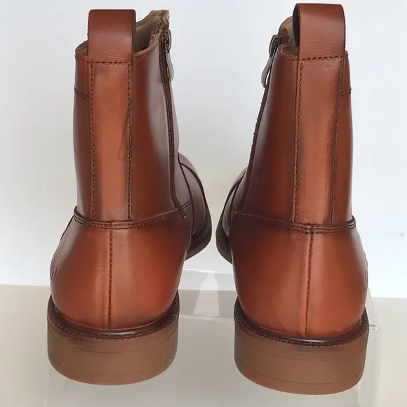 Arkbird Chelsea Boots Zip Closure Men's size 10 Ankle Mid High Top Whiskey Brown