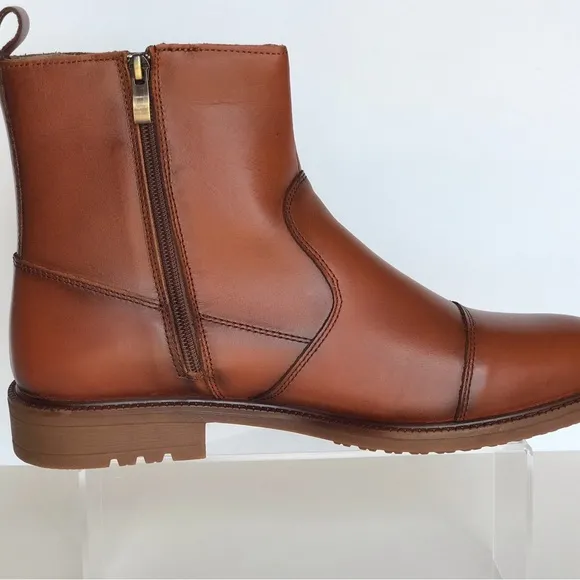 Arkbird Chelsea Boots Zip Closure Men's size 10 Ankle Mid High Top Whiskey Brown