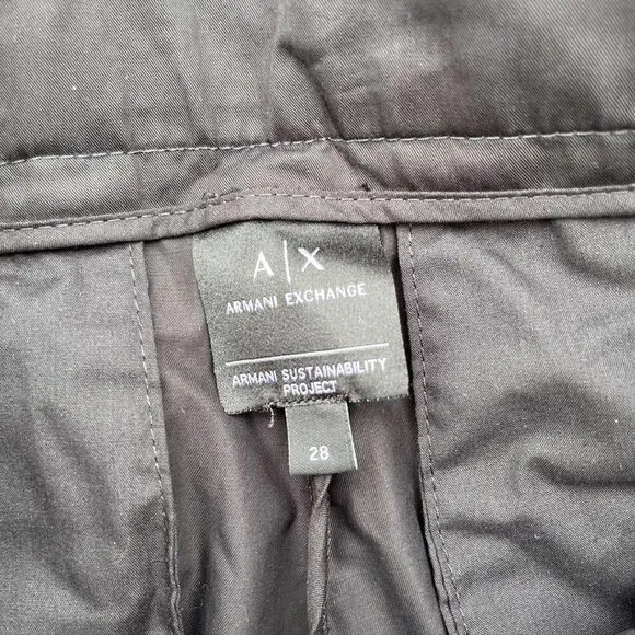 Armani Exchange Black Slim Fit Dress Pants Size 28