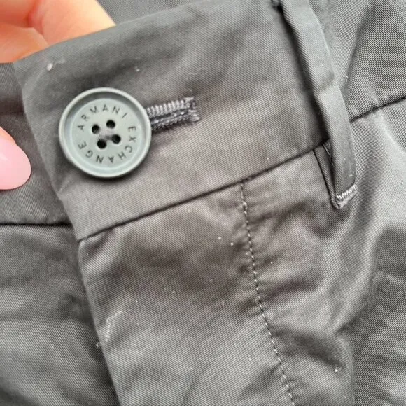 Armani Exchange Black Slim Fit Dress Pants Size 28