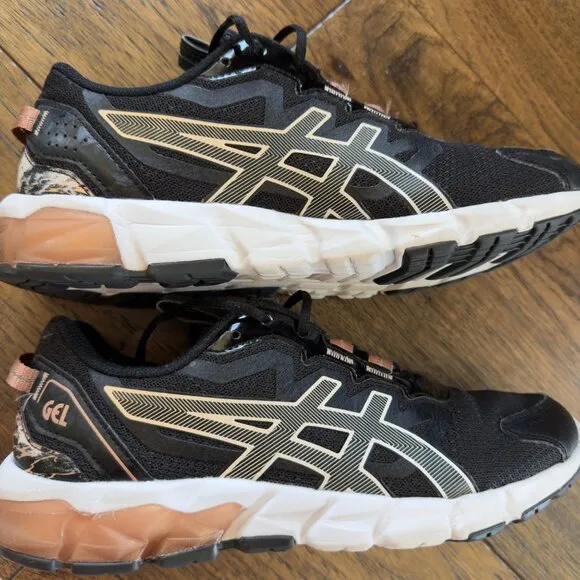 ASICS Gel Quantum 90 Women’s Size 9 Black Running Shoes 1202A345 Sneakers Gym