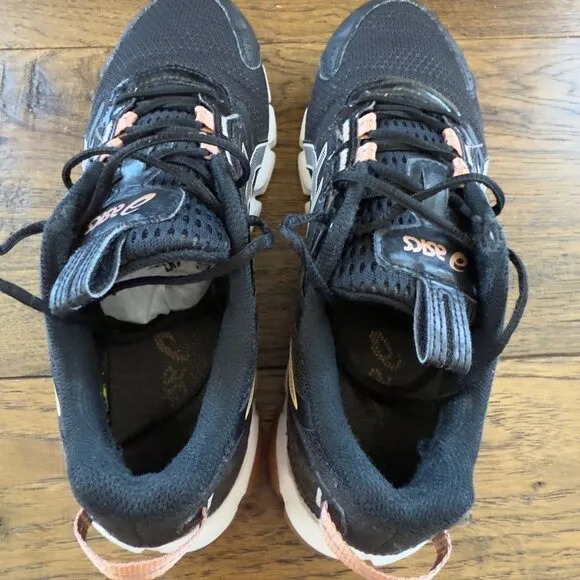 ASICS Gel Quantum 90 Women’s Size 9 Black Running Shoes 1202A345 Sneakers Gym