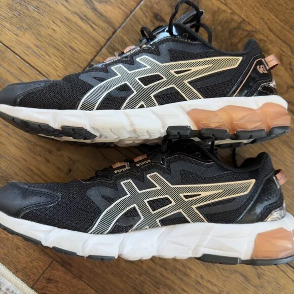 ASICS Gel Quantum 90 Women’s Size 9 Black Running Shoes 1202A345 Sneakers Gym