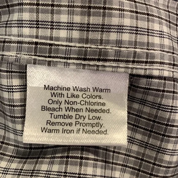 Awearness AWEARNESS Kenneth Cole Dress Shirt Gray White Size 15 EUC #1853