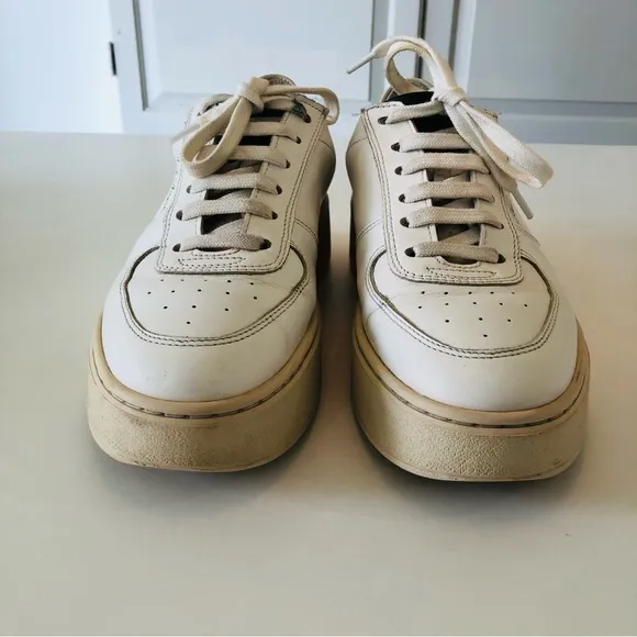 Axel Arigato Orbit Platform Sneakers White Beige Men’s US 7 Women’s US 8.5 EU 39