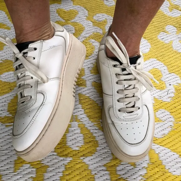 Axel Arigato Orbit Platform Sneakers White Beige Men’s US 7 Women’s US 8.5 EU 39