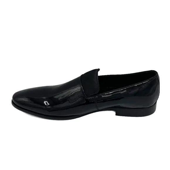 Baldi London Men's Hoff Patent Leather Dress Shoe in Black Size 10
