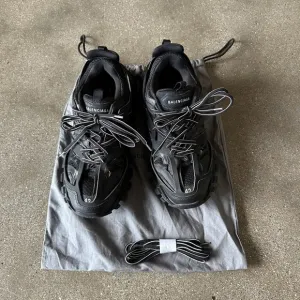 Balenciaga Black Athletic Shoes with Chunky Design
