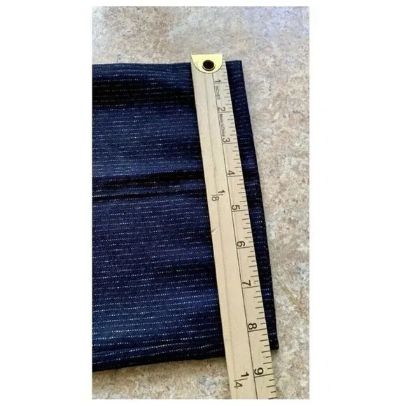 Banana Republic Mario Bellucci Blue Italian Wool Slim-Fit Pin Stripe Pants 35X32
