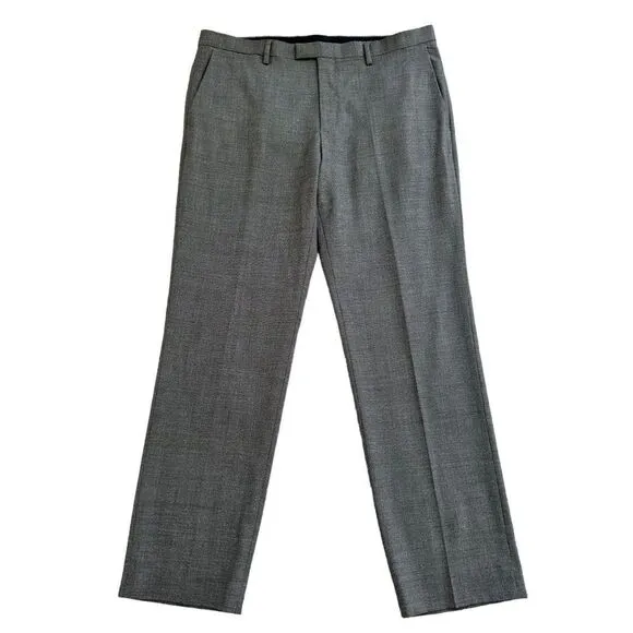 🔃Banana Republic Men’s Gray Wool Straight Leg Slim Fit Dress Pants